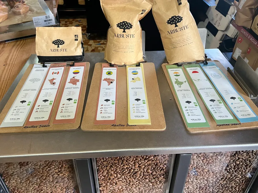 Coffee beans at Arbuste